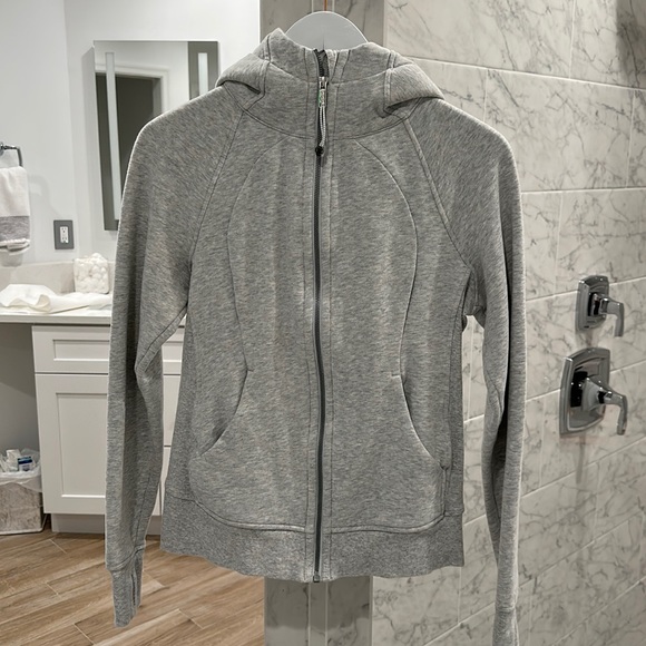 Lululemon full zip scuba in gray. - Picture 1 of 3